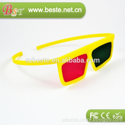 BIG frame plastic anaglyph 3d glasses dlp projector